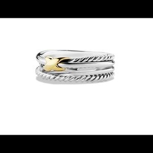 David Yurman X Crossover Ring - 18K Gold